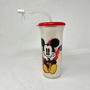 Vtg Disneyland Sport Quart Collectible Cup 32oz Whirley CocaCola Mickey Friends